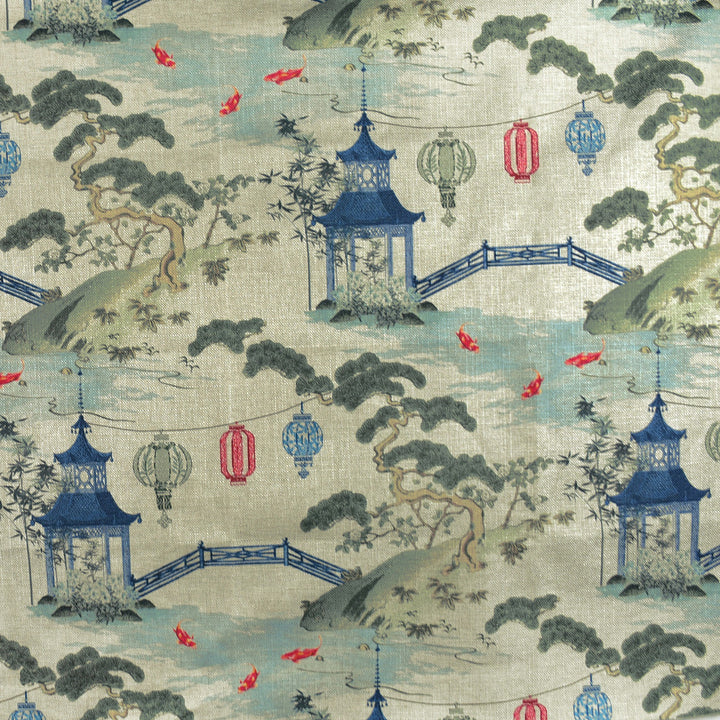 F2730 Linen by Greenhouse Designer Fabric 100% Polyester China 40,000 double rubs </p><p>Repeat: 27.5" H, 27.5" V 58" - Swanky Fabrics -