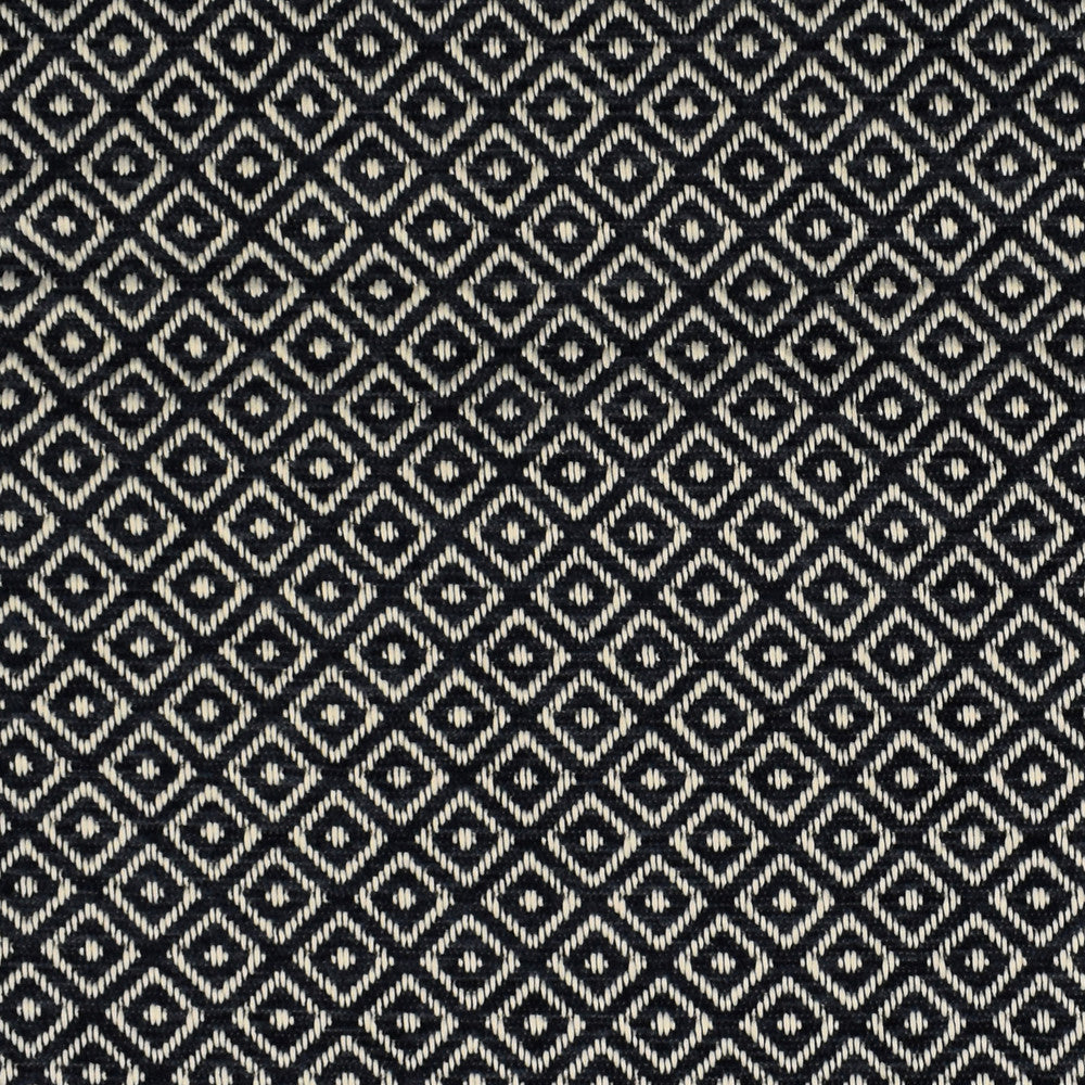 F2735 Indigo by Greenhouse Designer Fabric 100% Polyester China 30,000 double rubs </p><p>Repeat: .75" H, .75" V 57" - Swanky Fabrics -