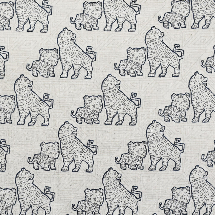 F2736 Sapphire by Greenhouse Designer Fabric 95% Polyester, 5% Linen W/ 100% Rayon Embroidery China 9,000 double rubs </p><p>Repeat: 10.75" H, 11.75" V 60" - Swanky Fabrics -