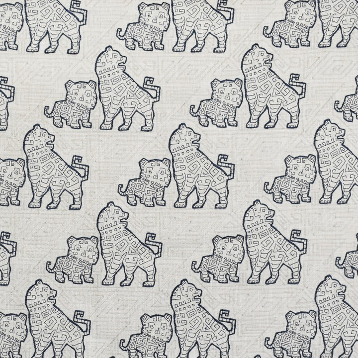F2736 Sapphire by Greenhouse Designer Fabric 95% Polyester, 5% Linen With 100% Rayon Embroidery China 9,000 </p><p>Repeat: 10.75" H, 11.75" V 60" - Swanky Fabrics -