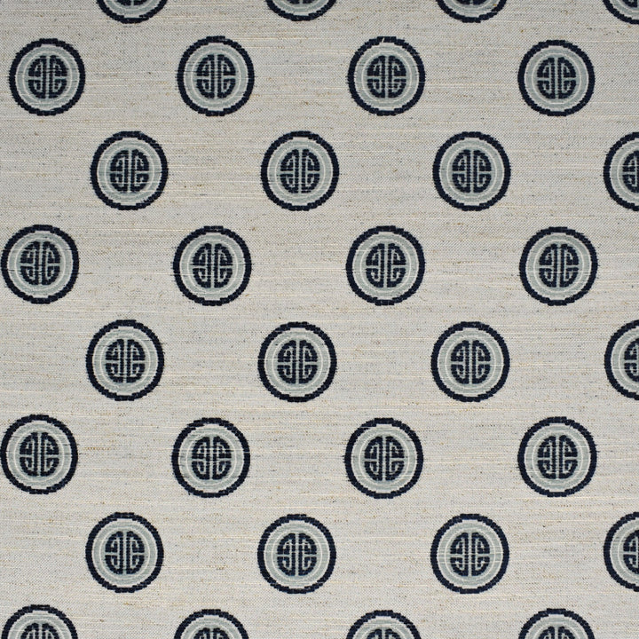 F2737 Indigo by Greenhouse Designer Fabric 97% Polyester, 3% Linen China 100,000 double rubs </p><p>Repeat: 3.8" H, 4.4" V 59" - Swanky Fabrics -