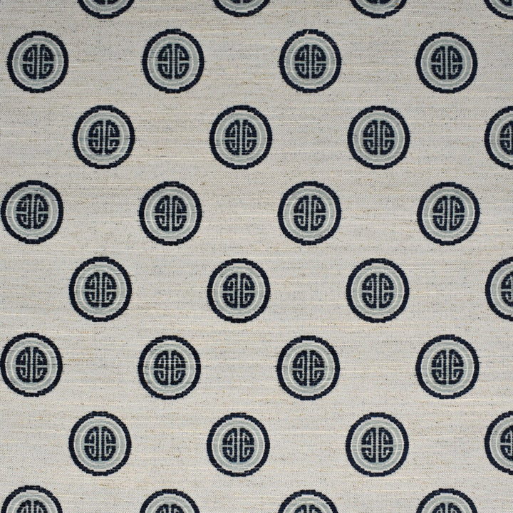 F2737 Indigo by Greenhouse Designer Fabric 97% Polyester, 3% Linen China 100,000 </p><p>Repeat: 3.8" H, 4.4" V 59" - Swanky Fabrics -
