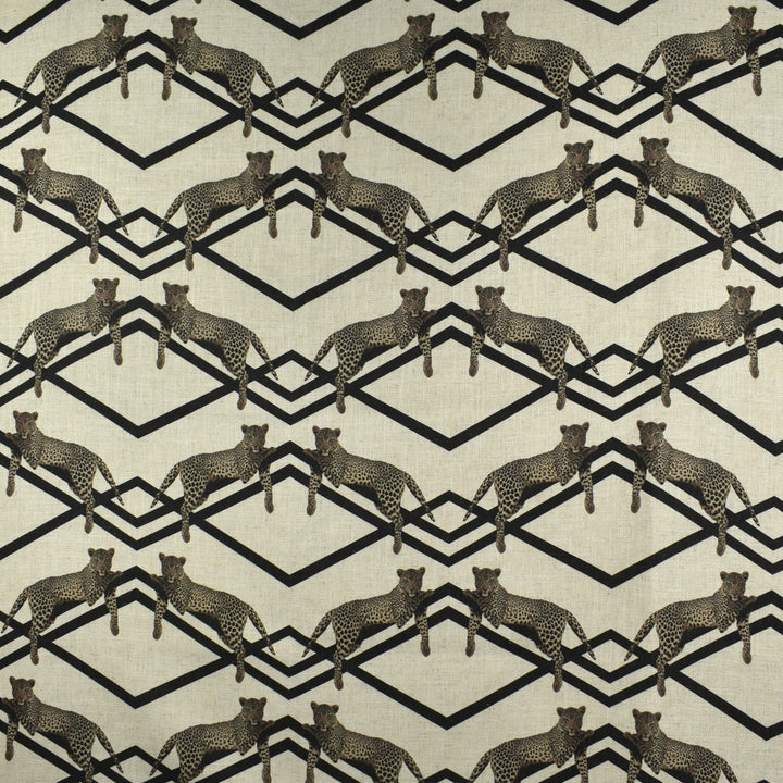 F2766 Black by Greenhouse Designer Fabric E83: greenhouse HUES 95% Polyester, 5% Linen China 50,000 double rubs </p><p>Repeat: 14" H, 12" V 58" - Swanky Fabrics -