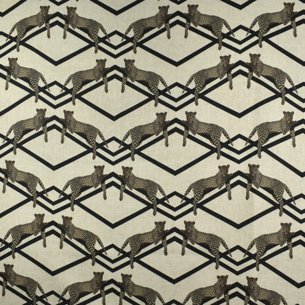 F2766 Black by Greenhouse Designer Fabric 95% Polyester, 5% Linen China 50,000 </p><p>Repeat: 14" H, 12" V 58" - Swanky Fabrics -