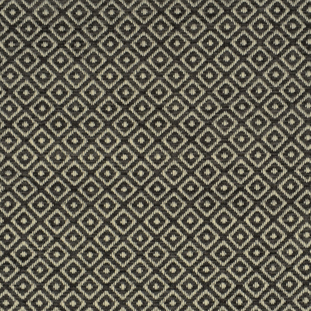 F2778 Smoke by Greenhouse Designer Fabric 100% Polyester China 30,000 double rubs </p><p>Repeat: .75" H, .75" V 57" - Swanky Fabrics -