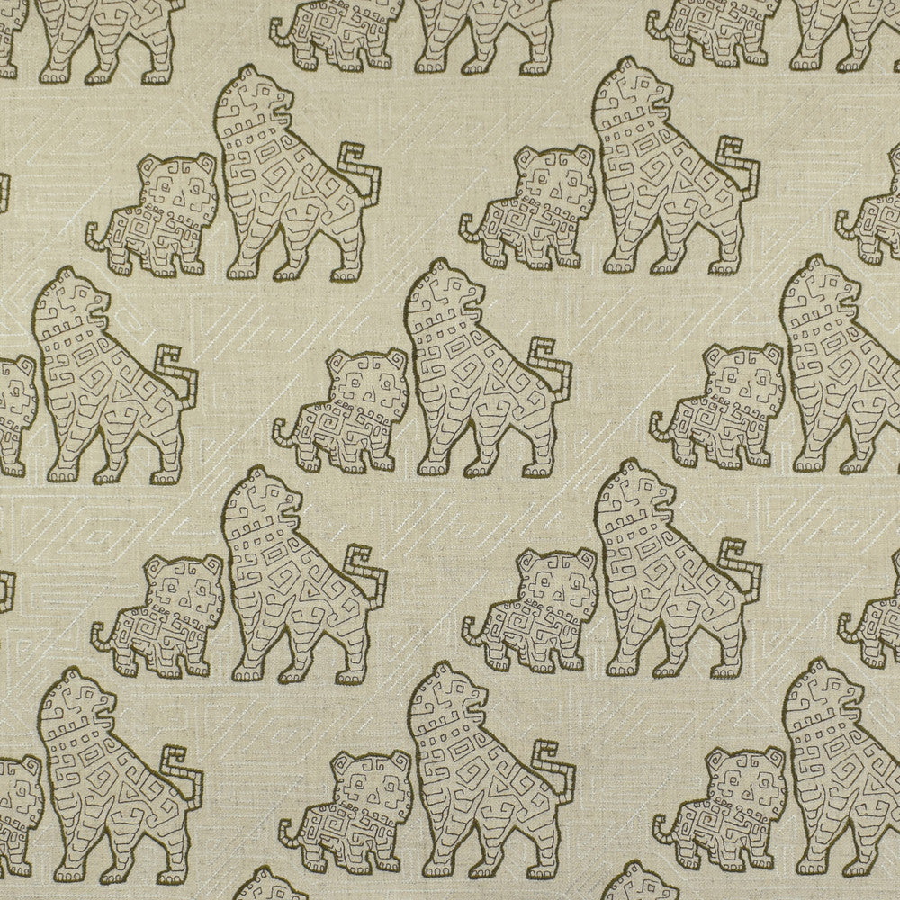F2817 Mocha by Greenhouse Designer Fabric 95% Polyester, 5% Linen W/ 100% Rayon Embroidery China 9,000 double rubs </p><p>Repeat: 10.75" H, 11.75" V 60" - Swanky Fabrics -