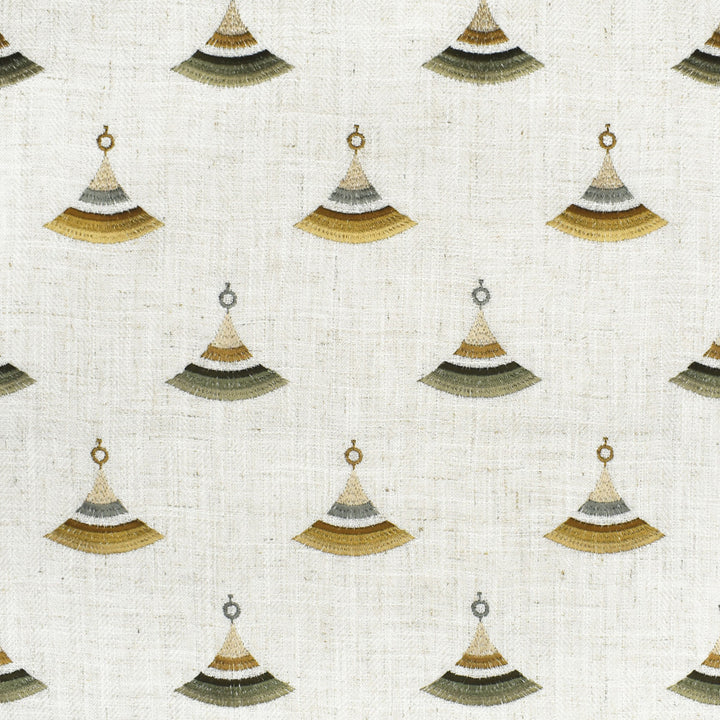 F2818 Moss by Greenhouse Designer Fabric 95% Polyester, 5% Linen W/ 100% Rayon Embroidery China 9,000 double rubs </p><p>Repeat: 4.5" H, 5.8" V 57" - Swanky Fabrics -