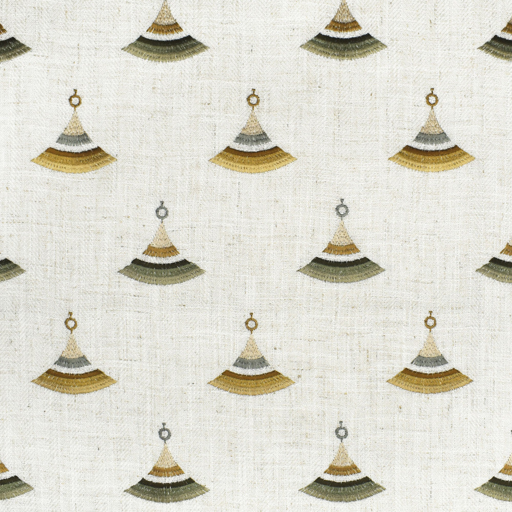 F2818 Moss by Greenhouse Designer Fabric 95% Polyester, 5% Linen W/ 100% Rayon Embroidery China 9,000 double rubs </p><p>Repeat: 4.5" H, 5.8" V 57" - Swanky Fabrics -