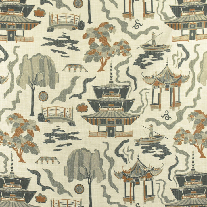 F2823 Topaz by Greenhouse Designer Fabric 95% Polyester, 5% Linen China 50,000 double rubs </p><p>Repeat: 27" H, 27" V 58" - Swanky Fabrics -