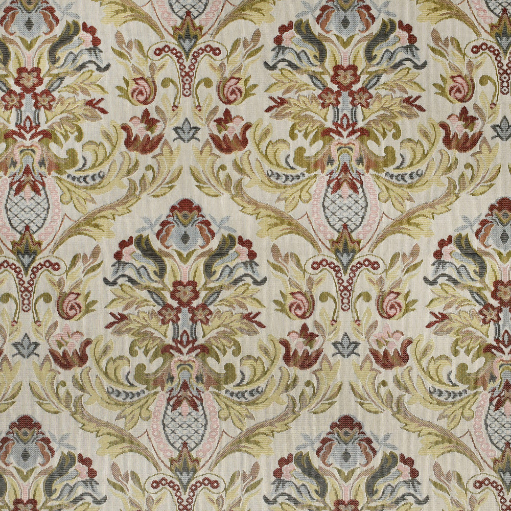 F3467 Carnation by Greenhouse Designer Fabric 70% Polyester, 30% Cotton Mexico 50,000 </p><p>Repeat: 19.6" H, 14.9" V 54" - Swanky Fabrics -