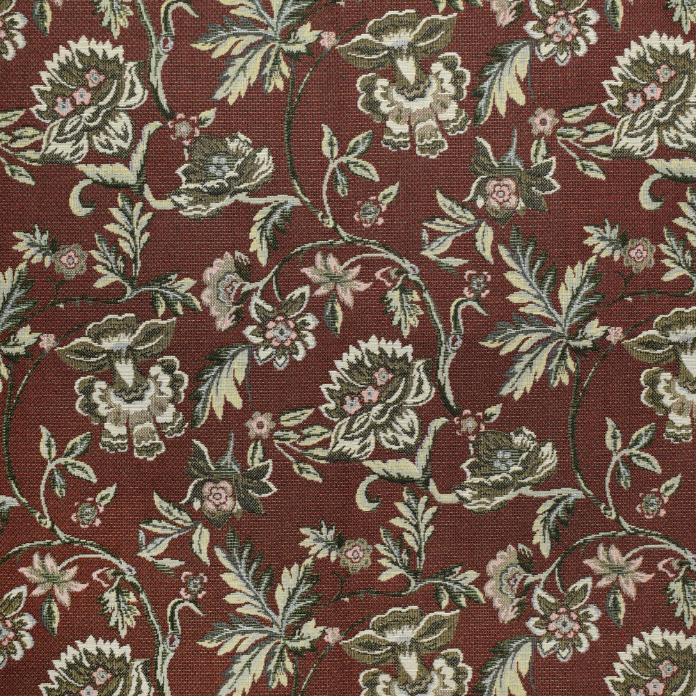 F3484 Garnet by Greenhouse Designer Fabric 70% Polyester, 30% Cotton Mexico 50,000 </p><p>Repeat: 19.6" H, 21.2" V 54" - Swanky Fabrics -