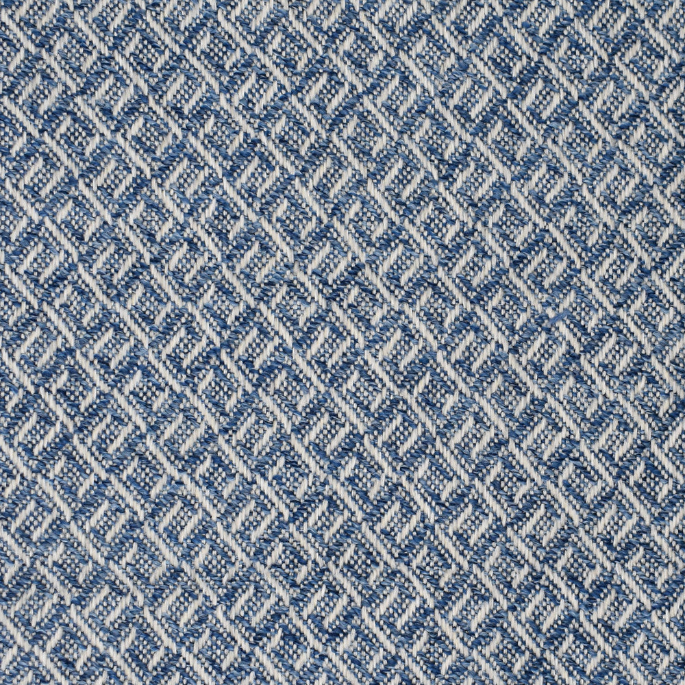 F3587 Cobalt by Greenhouse Designer Fabric E94: Performance Blue 97.11% Olefin, 2.89% Polyester USA 51,000 double rubs </p><p>Repeat: .875" H, 1.063" V 54" - Swanky Fabrics -