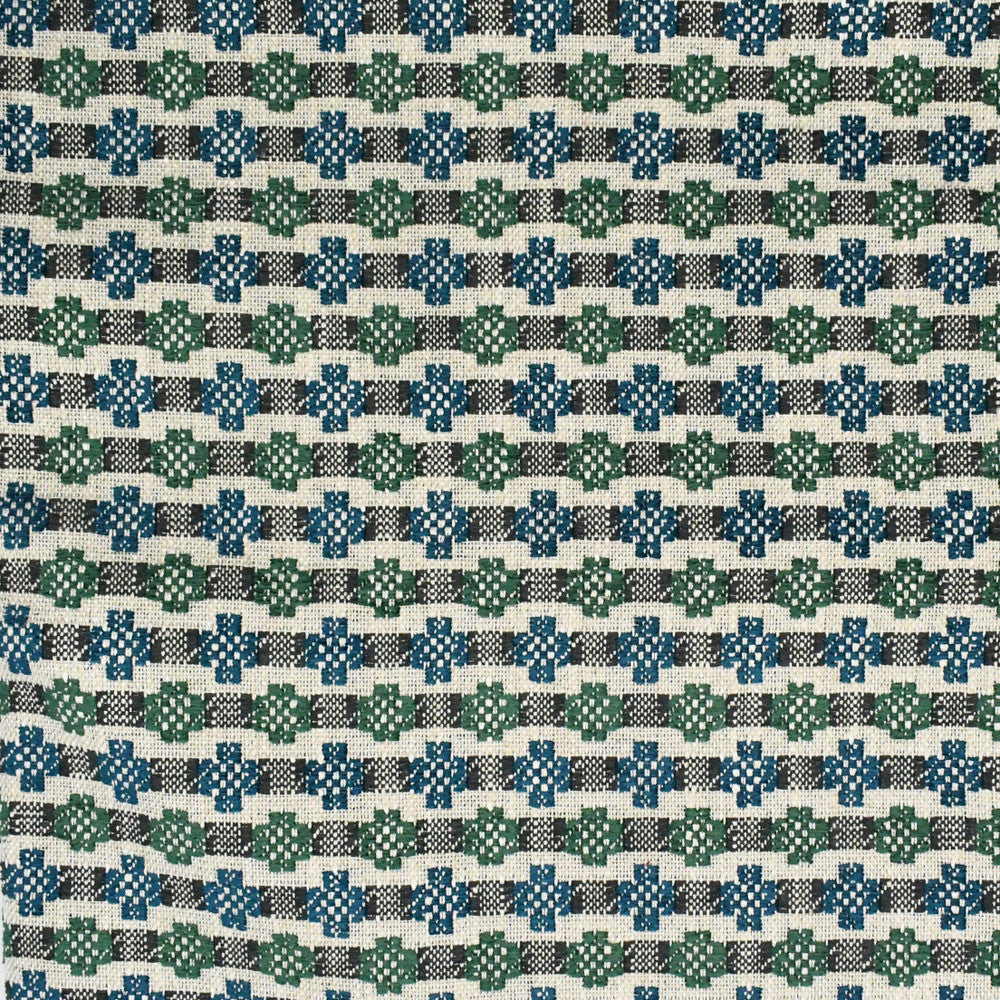 F3860 Emerald by Greenhouse Designer Fabric 50% Viscose, 28% Polyester, 14% Linen, 8% Cotton USA 39,000 </p><p>Repeat: 1.5" H, 1.75" V 54" - Swanky Fabrics -