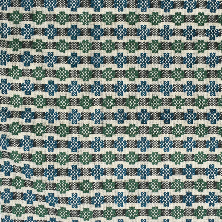F3860 Emerald by Greenhouse Designer Fabric F01: upholstery by COLOR 50% Viscose, 28% Polyester, 14% Linen, 8% Cotton USA 39,000 double rubs </p><p>Repeat: 1.5" H, 1.75" V 54" - Swanky Fabrics -