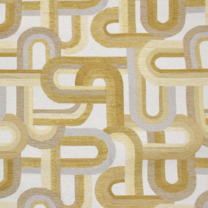 F3873 Gold by Greenhouse Designer Fabric F01: upholstery by COLOR 68% Polyester, 24% Viscose, 8% Cotton USA 84,000 double rubs </p><p>Repeat: 14.5" H, 14" V 54" - Swanky Fabrics -