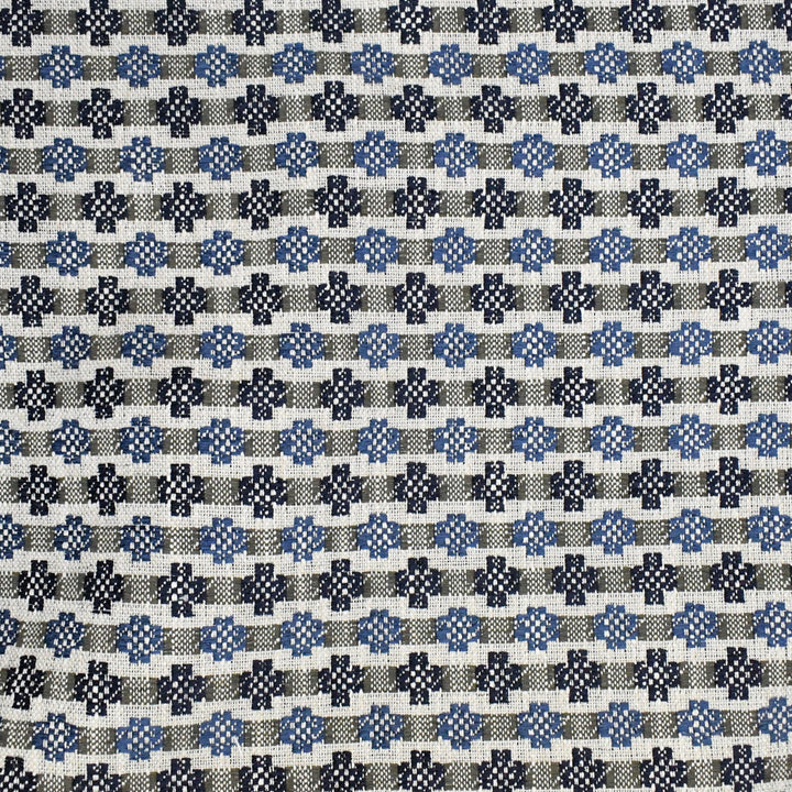 F4020 Cornflower by Greenhouse Designer Fabric F03: upholstery by COLOR 50% Viscose, 28% Polyester, 14% Linen, 8% Cotton USA 39,000 double rubs </p><p>Repeat: 1.5" H, 1.75" V 54" - Swanky Fabrics -
