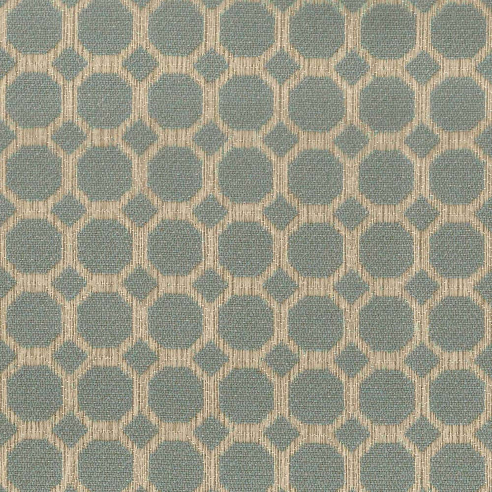 F4086 Pond by Greenhouse Designer Fabric F05: Performance Color 100% Polyester China 40,000 double rubs Performance </p><p>Repeat: 1.75" H, 1.75" V 56" - Swanky Fabrics -