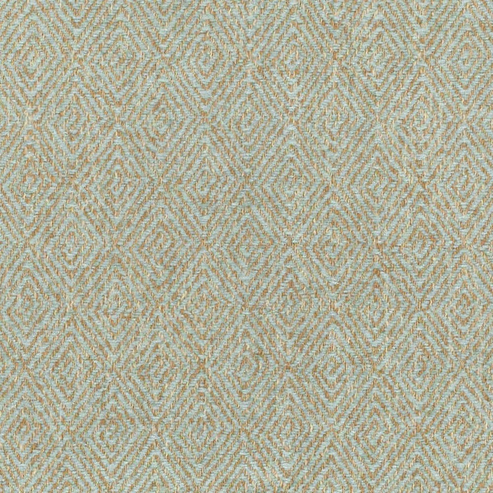 F4109 Mist by Greenhouse Designer Fabric F05: Performance Color 100% Polyester China 40,000 double rubs Performance </p><p>Repeat: 1.7" H, 2.5" V 56" - Swanky Fabrics -