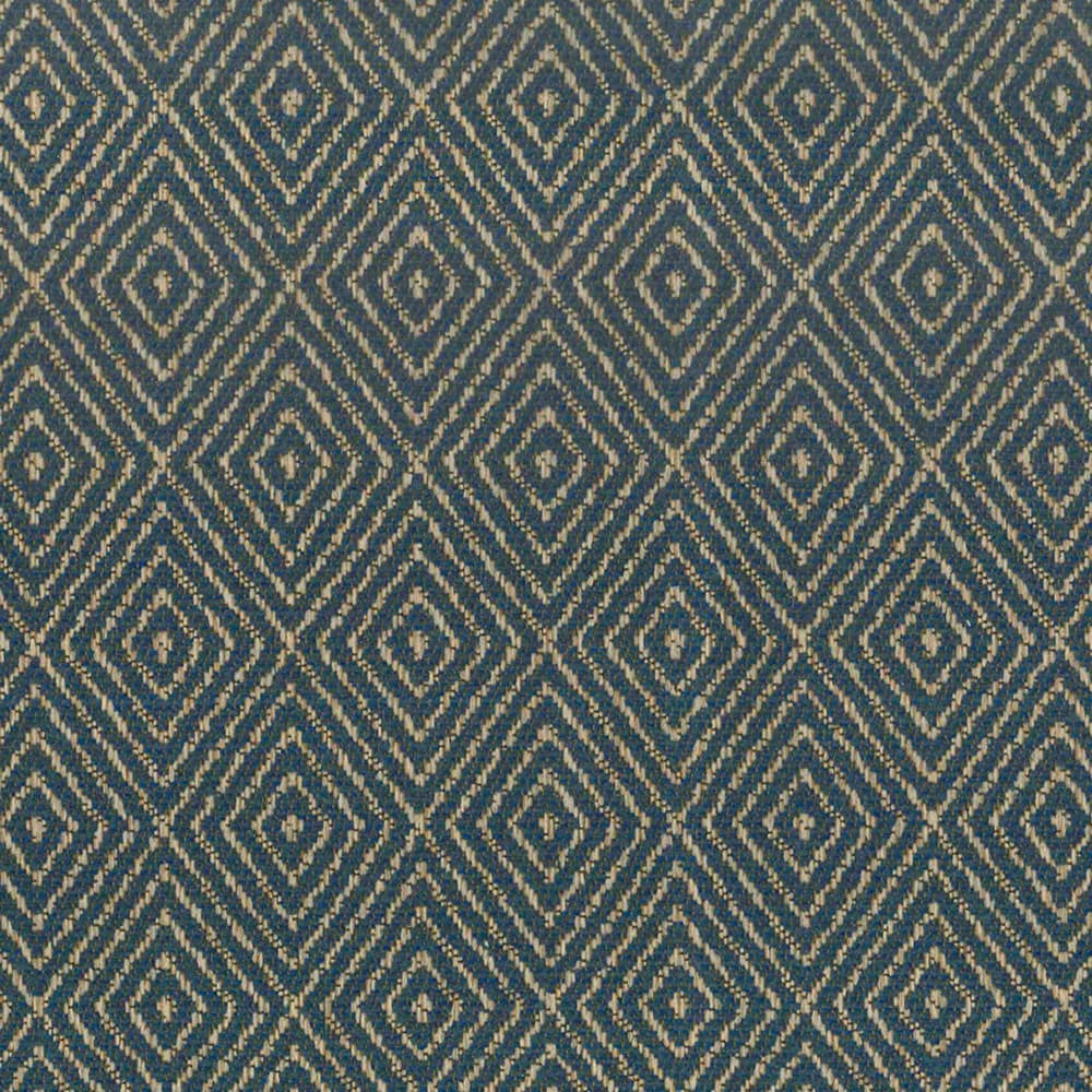 F4129 Navy by Greenhouse Designer Fabric F05: Performance Color 100% Polyester China 40,000 double rubs Performance </p><p>Repeat: 2.25" H, 3.25" V 56" - Swanky Fabrics -