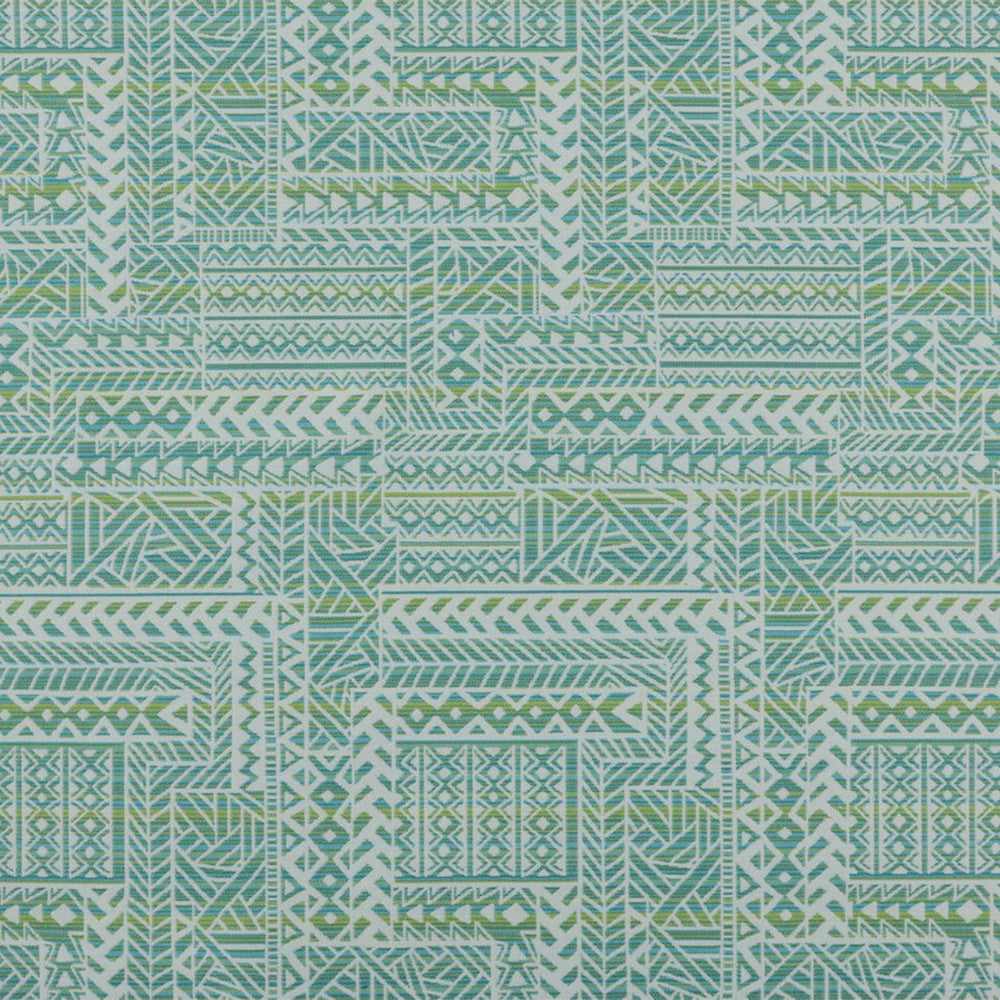 F4140 Ocean by Greenhouse Designer Fabric F06: Outdoor 72% Polypropylene, 28% Polyester 2,000 Light Hours Mexico 15,000 double rubs Water Repellent </p><p>Repeat: 14" H, 25.875" V 54" - Swanky Fabrics -