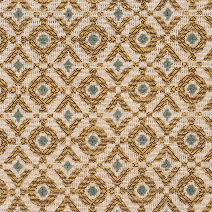 F5244 Honey by Greenhouse Designer Fabric 92% Polyester, 8% Linen China 65,000 </p><p>Repeat: 1.25" H, 1.25" V 54" - Swanky Fabrics -