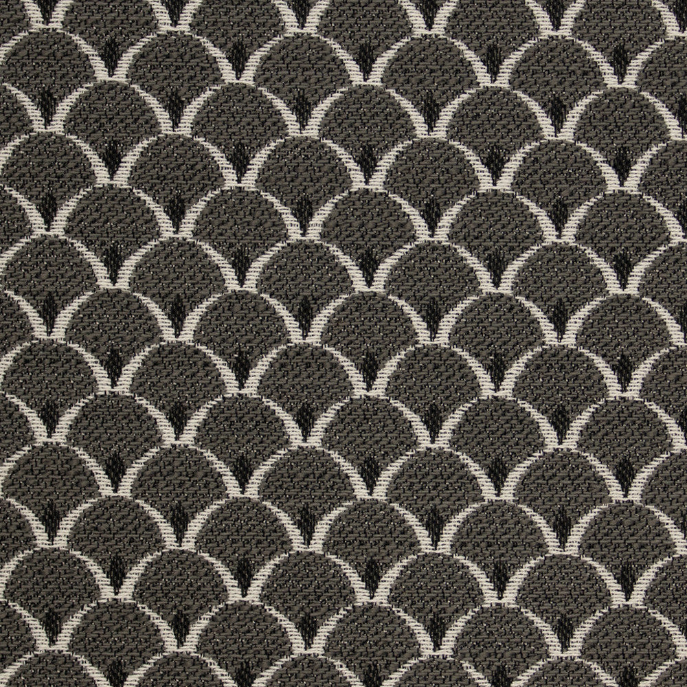 F5298 Charcoal by Greenhouse Designer Fabric 100% Polyester China 50,000 </p><p>Repeat: 1" H, .75" V 54" - Swanky Fabrics -