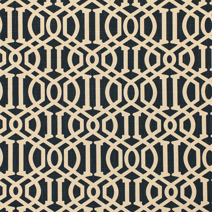 F5758 Black by Greenhouse Designer Fabric 70% Cotton, 30% Linen China 15,000 </p><p>Repeat: 9.5" H, 8" V 55" - Swanky Fabrics -