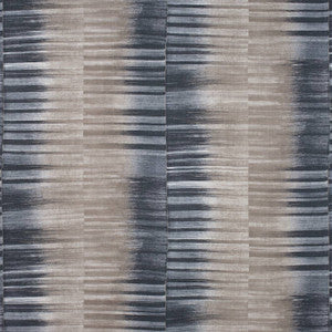 Mekong Stripe Charcoal and Taupe F910089 by Thibaut Designer Fabric