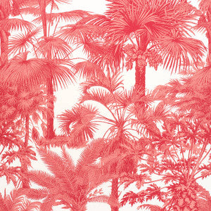 Palm Botanical Coral F910105 by Thibaut Designer Fabric