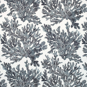 Marine Coral Black F910123 by Thibaut Designer Fabric