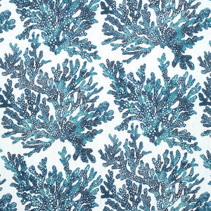 Marine Coral Navy F910124 by Thibaut Designer Fabric