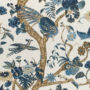 Coromandel Navy F910225 by Thibaut Designer Fabric