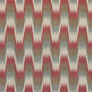 Stockholm Chevron Red and Grey F910243 by Thibaut Designer Fabric