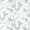 VIRGINIA Cream and Aqua F910529 by Thibaut Designer Fabric
