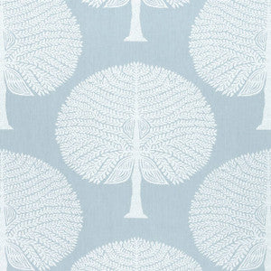 Mulberry Tree Spa Blue F910600 by Thibaut Designer Fabric
