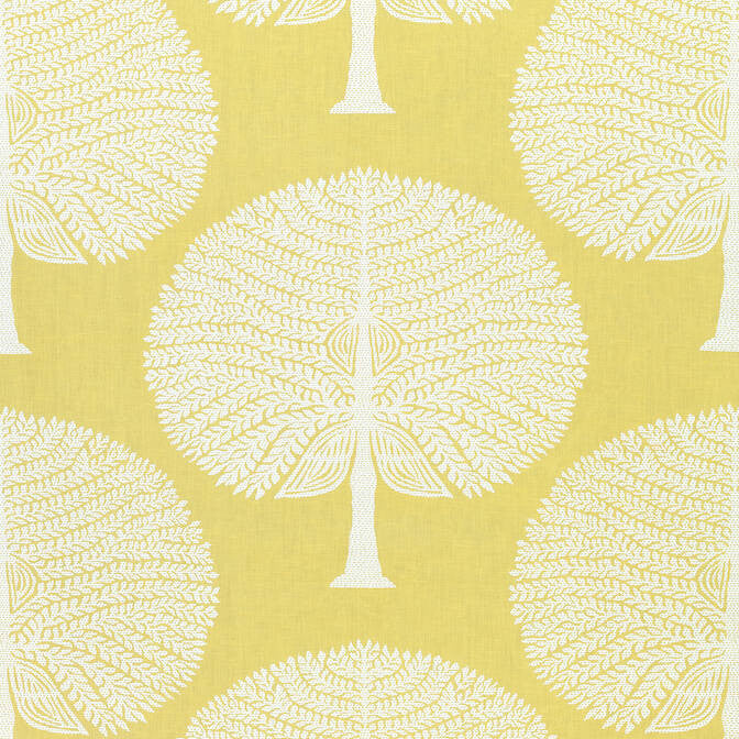 Mulberry Tree Yellow F910605 by Thibaut Fabric Thibaut Fabric Mulberry Tree Yellow F910605Fabric Ceylon Fabric 55% Linen, 45% Cotton INDIA </p><p>Repeat: V: 17.25 54 - Fabric Carolina -