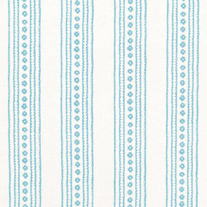 New Haven Stripe Turquoise F910609 by Thibaut Designer Fabric