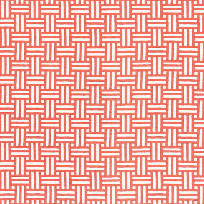 Piermont Coral F910627 by Thibaut Fabric Thibaut Fabric Piermont Coral F910627Fabric Ceylon Fabric 56% Linen, 44% Cotton INDIA </p><p>Repeat: V: 2.75 54 - Fabric Carolina -