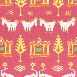 Kingdom Parade Pink F910640 by Thibaut Designer Fabric