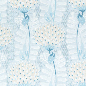 Tiverton Spa Blue F910645 by Thibaut Designer Fabric