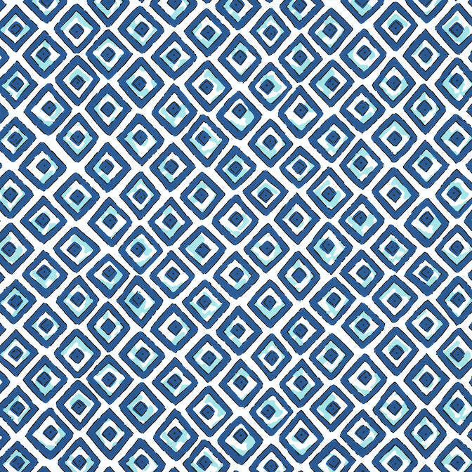 Indian Diamond Blue and Turquoise F910658 by Thibaut Fabric Thibaut Fabric Indian Diamond Blue and Turquoise F910658Fabric Ceylon Fabric 90% Cotton, 10% Linen UNITED STATES </p><p>Repeat: V: 24.75 54 - Fabric Carolina -