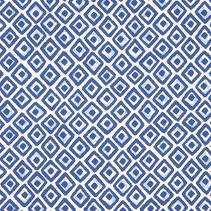 Indian Diamond Blue F910660 by Thibaut Designer Fabric
