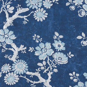 Claudette Navy F910813 by Thibaut Designer Fabric