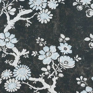 Claudette Charcoal F910814 by Thibaut Designer Fabric