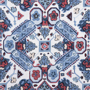 Persian Carpet Blue and White F910824 by Thibaut Designer Fabric