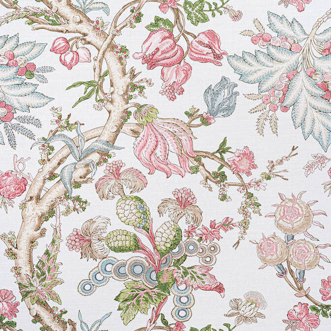 Chatelain Pink F910848 by Thibaut Fabric Thibaut Fabric Chatelain Pink F910848Fabric Heritage Fabric Book 60% Linen, 30% Cot, 10% Nylon UNITED KINGDOM </p><p>Repeat: V: 26.5 54 - Fabric Carolina -