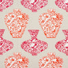 Imari Vase Orange and Pink F913123 by Thibaut Designer Fabric