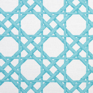 Cyrus Cane Turquoise F913143 by Thibaut Designer Fabric