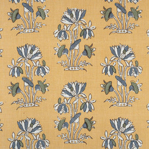 Lily Flower Harvest Gold F913202 by Thibaut Designer Fabric