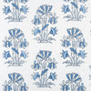 Lily Flower Blue and White F913204 by Thibaut Designer Fabric